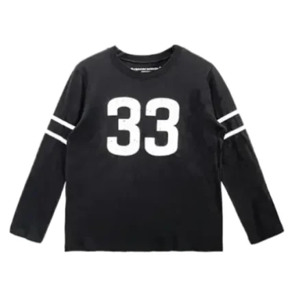 33 Horseshoe Logo LS Black T-Shirt