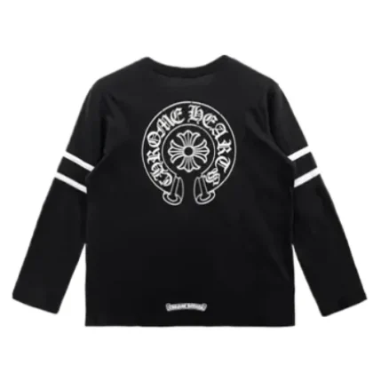 33 Horseshoe Logo LS Black T-Shirt