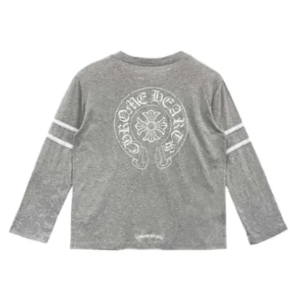 33 Horseshoe Logo Long Sleeve Tee Gray
