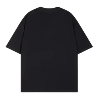 Embroidery Letter Logo Chrome Hearts Black T-Shirt​