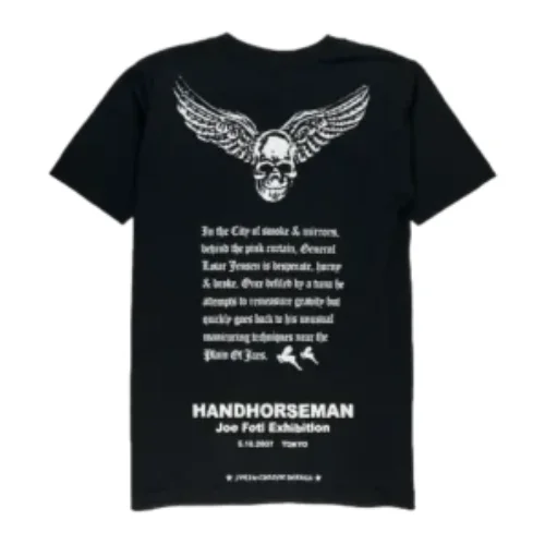 2007 Joe Foti Hand Horseman Skull Chrome Hearts Tshirt Black