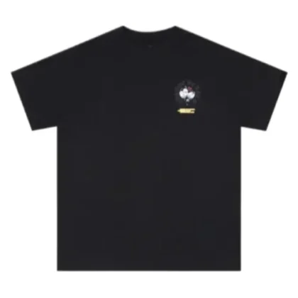 Bold Stray Paint Artwork Black Chrome Heart Shirt