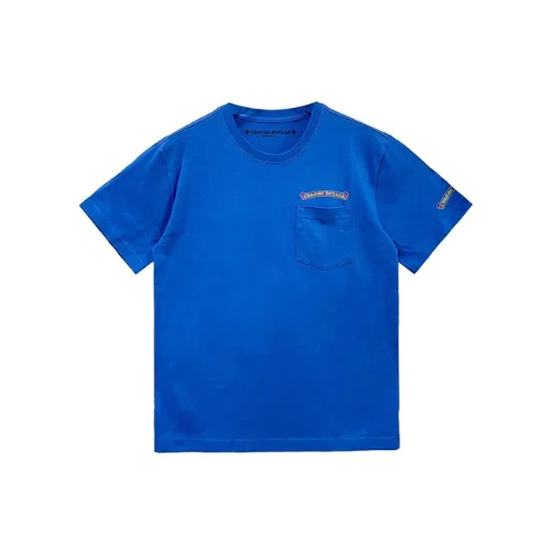 Scroll Logo Blue Chrome Hearts Shirt