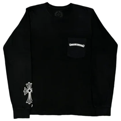Chrome Hearts Long Sleeve Cross Logo T-Shirt Black