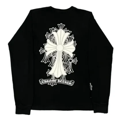 Chrome Hearts Long Sleeve Cross Logo T-Shirt Black
