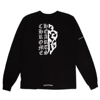 Chrome Hearts Dagger Logo Long Sleeve T-Shirt Black