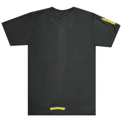Exclusive Yellow Dagger Chrome Hearts Pocket Tee Black