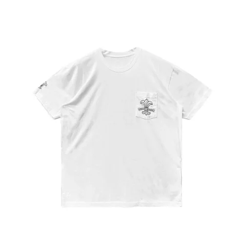 Fleur Logo Chrome Hearts Short Sleeve Tee White