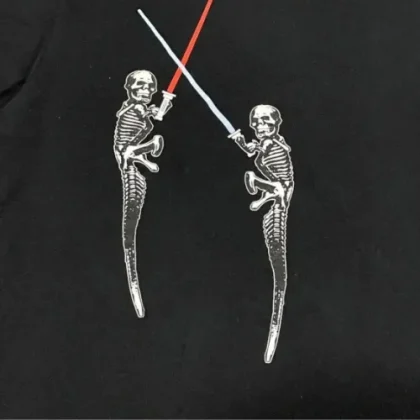 Horseshoe Skeleton Logo Chrome Hearts Foti Shirt​ Black