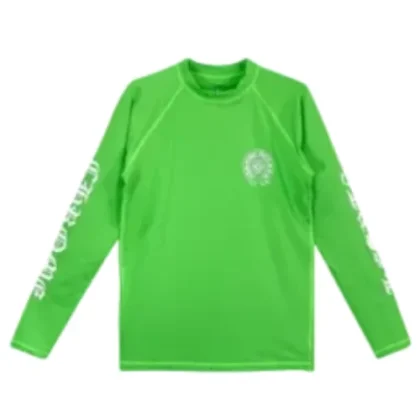 Chrome Hearts Green Horseshoe Script Logo Biking Shirt