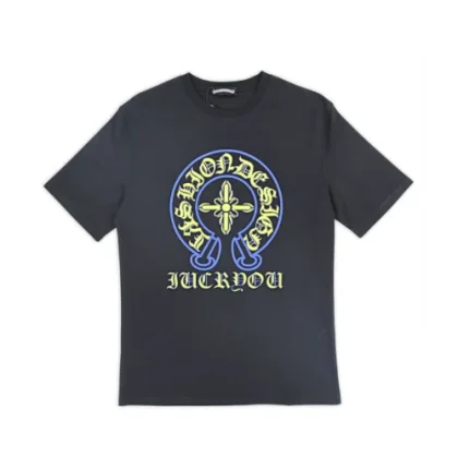 Chrome Hearts Horse Shoe Logo Printed T-Shirt Black
