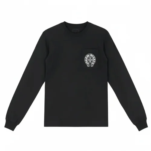 Exclusive Horseshoe Chrome Hearts Las Vegas Long Sleeve Tee Black