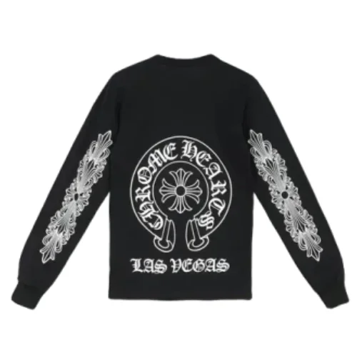 Exclusive Horseshoe Chrome Hearts Las Vegas Long Sleeve Tee Black