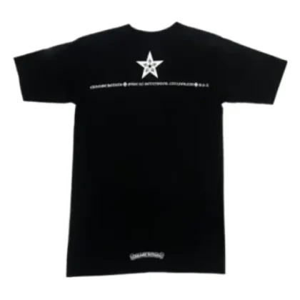 Pentagram 5 Star Chrome Hearts Black Tee