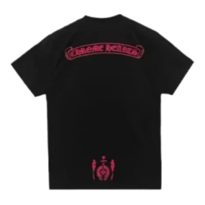 Pink Foti Harris Chrome Hearts Tee Black