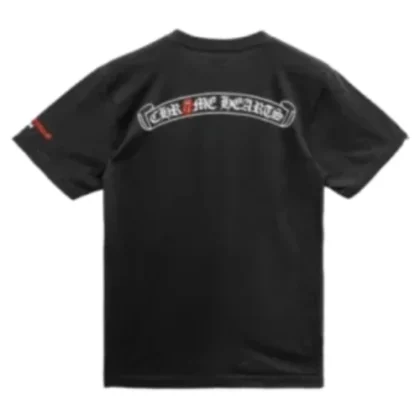Chrome Hearts Rolling Stone Tongue Scroll Tee Black