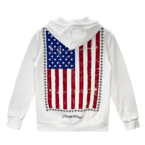 Stylish White Chrome Hearts USA Hoodie Zip up 2 White Chrome Hearts USA Hoodie Zip up