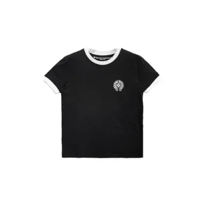 Chrome Hearts Vintage Scroll Logo Short Sleeve Tee Black