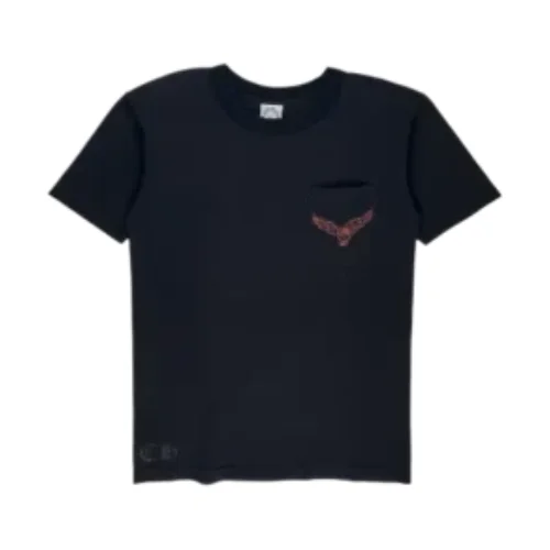 Black Chrome Heart Shirt Vintage Foti Skeleton Wing