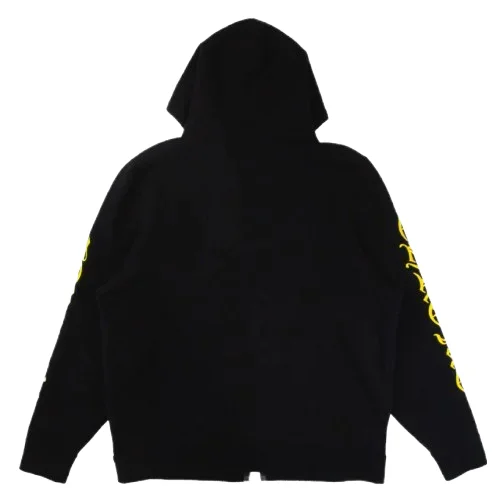 Yellow Embroidery Logo Chrome Hearts Cashmere Hoodie Zip Up