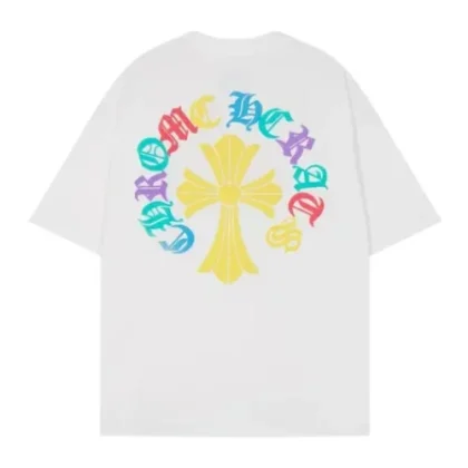 Classic White Chrome Hearts Cross T Shirt​