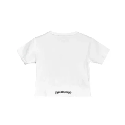 Exclusive Chrome Hearts New York Vine Heart Logo Cropped Short Sleeves Tee