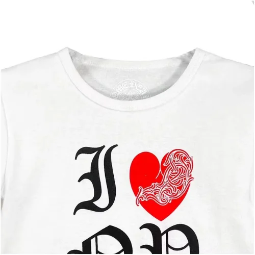 Exclusive Chrome Hearts New York Vine Heart Logo Cropped Short Sleeves Tee