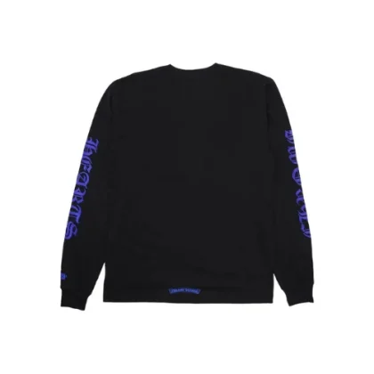1988 Neck Logo Chrome Hearts Long Sleeve Tee Black