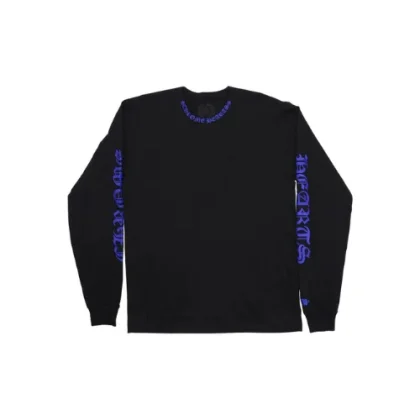 1988 Neck Logo Chrome Hearts Long Sleeve Tee Black