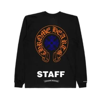 Chrome Hearts Horseshoe Tee Staff Orange Logo