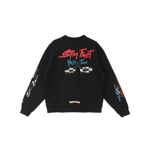 Matty Boy Stay Fast Chrome Heart Sweatshirt Black