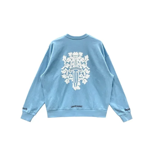 Exclusive Miami Blue Dagger Logo Sweatshirt Chrome Hearts