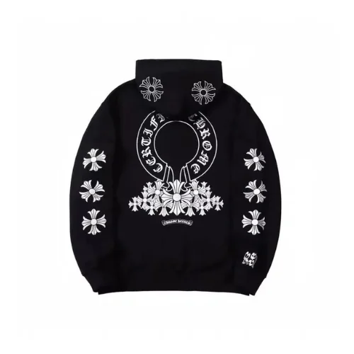 Black Chrome Hearts Horseshoe Hoodie Multi Cross