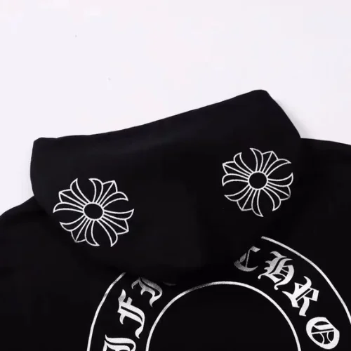 Black Chrome Hearts Horseshoe Hoodie Multi Cross
