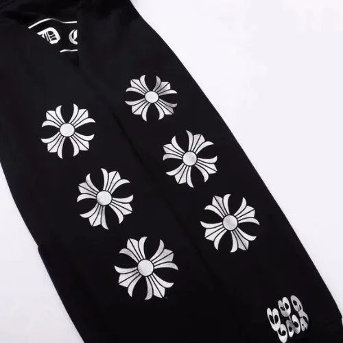 Black Chrome Hearts Horseshoe Hoodie Multi Cross