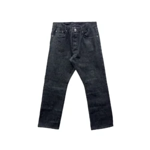 Chrome Hearts Black Star Patch Fleur Knee Jeans 1
