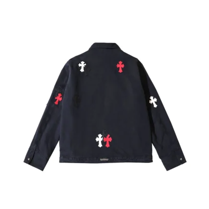 Chrome Hearts Cross Patch Tricolor Zip Jacket