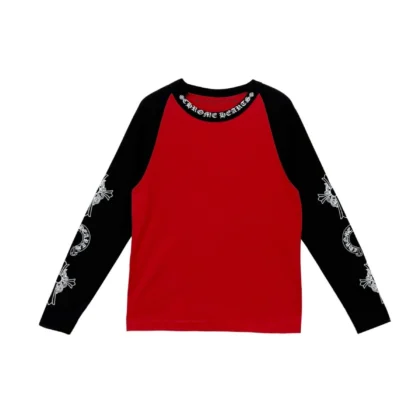 Chrome Hearts Red&Black Neck Long Sleeve