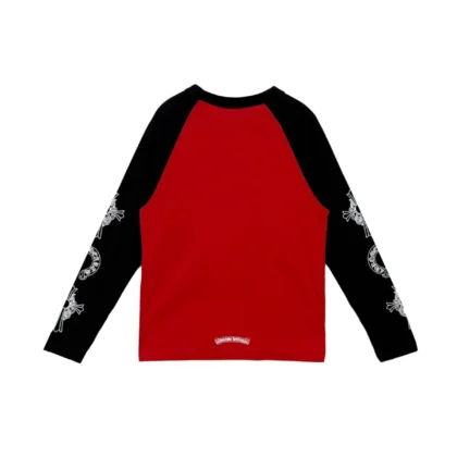 Chrome Hearts Red&Black Neck Long Sleeve