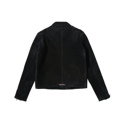 Chrome Hearts Suede Zip Up Jacket