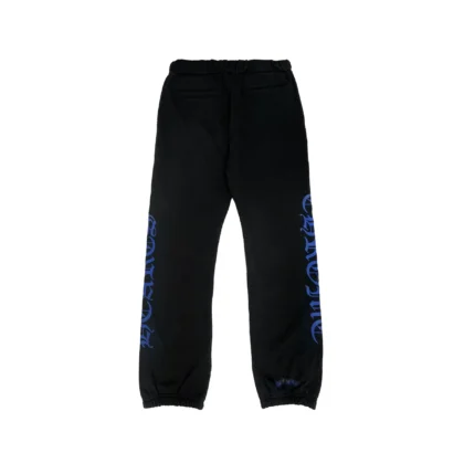 Chrome Hearts Sweatpants Blue Horseshoe Script 2