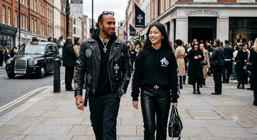 Lewis Hamilton & Alysa Liu Rocking Chrome Hearts