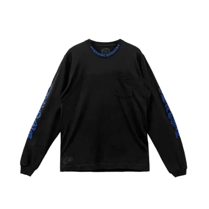 Chrome Hearts Blue Neck Long Sleeve Tee