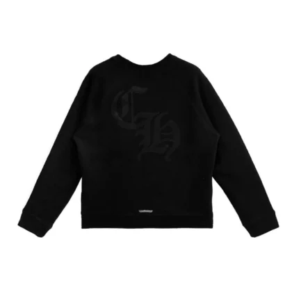 Chrome Hearts Cross Leather Patch Sweatshirt