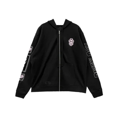 Chrome Hearts Deadly Doll Pink Dagger Hoodie