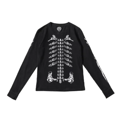 Chrome Hearts Foti Ribcage Long Sleeve Tee