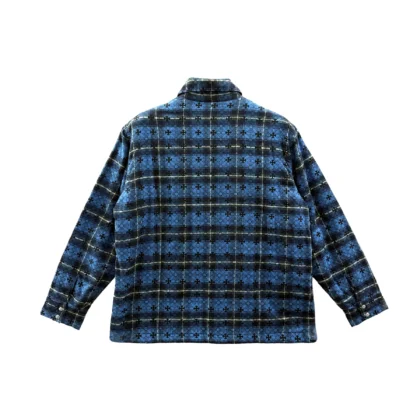 Chrome Hearts Padded Quilted Flannel Shirt Jacket