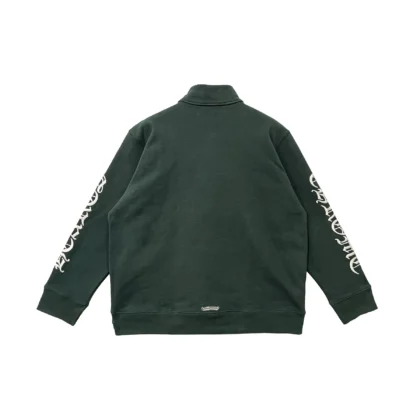 Chrome Hearts Script Embroidered Green Sweatshirt