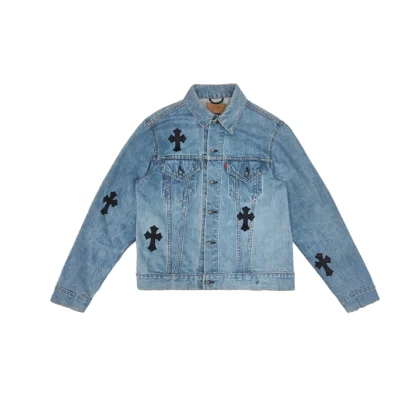 Chrome Hearts Black Cross Patch Jacket