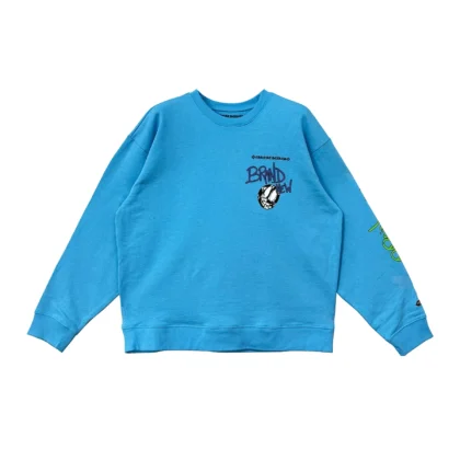 Chrome Hearts Matty Boy Chomper Blue Sweatshirt